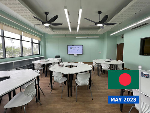 国際学校 天井扇風機プロジェクト