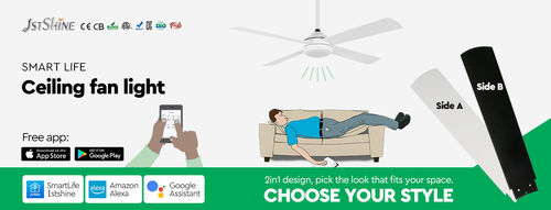 についての最新の会社ニュース 1stshine が より 良い 体験 を 得る ため に,一般 的 な 天井 扇風機 の 照明 問題 を 解決 する 方法