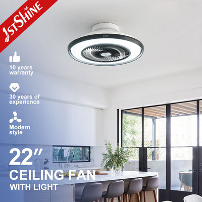 購入 22 インチ フラッシュマウント LED 刃のない天井扇風機 低プロフィール ダブリングライト オンライン製造