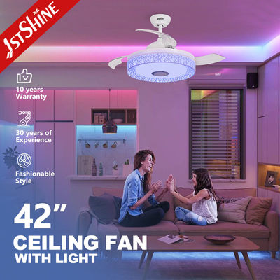 購入 リモコン制御 LED 天井扇風機 3色照明と高速モーターワット 35W オンライン製造