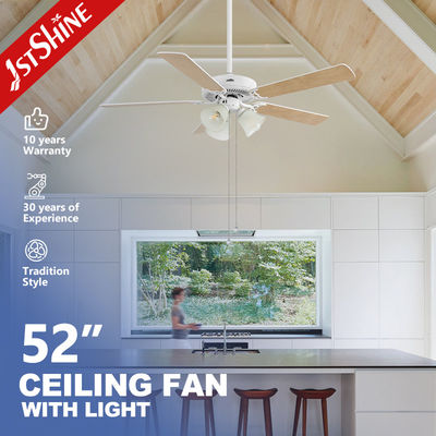 購入 トラディショナル 35W 装飾式 天井扇風機 引力連鎖 5 Mdf ブレード リビングルーム オンライン製造