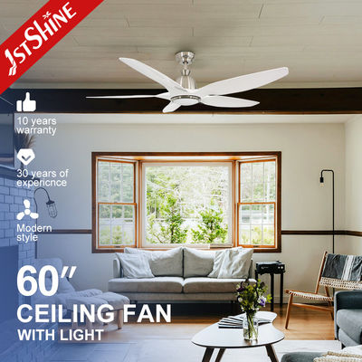 購入 60インチ 5枚羽根 ABS LED シーリングファン 照明付き REACH認証 低エネルギー消費 オンライン製造