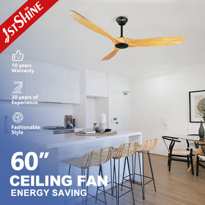 購入 電気天井扇風機 60 インチ モダン ダークウォールナット 5 スピード リモコン 3 木刃 DC オンライン製造