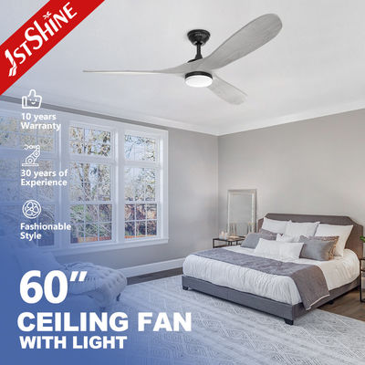 購入 110-240V/50Hz-60Hz 木製の刃のリモコンとLEDライト付きのディム可能な天井扇風機 オンライン製造
