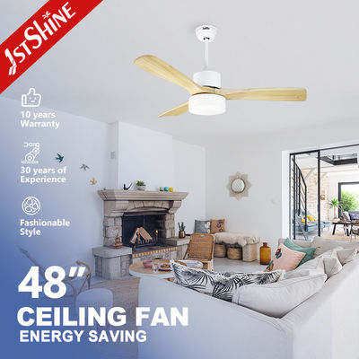 購入 110-240V/50Hz-60Hz 入力電圧 天然木製の刃を持つ現代エネルギー天井扇風機 オンライン製造