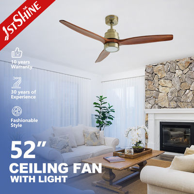 購入 1stshine LED 天井扇風機 アンティーク・ブラス・マシッド・ウッド 3色 LED照明 オンライン製造