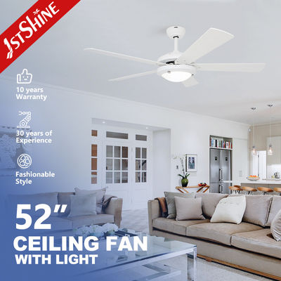 購入 52インチ ホワイト 天井扇風機 LEDライト&プルチェーン 1stShine オンライン製造