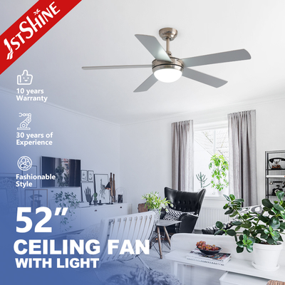 購入 Dual-Style Ceiling Fan With Light And Reversible Black & Silver Blades Remote Control オンライン製造