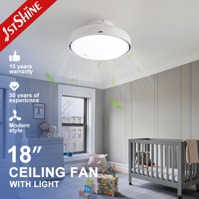 購入 18-Inch Bladeless Ceiling Fan with LED Light and DC Motor オンライン製造