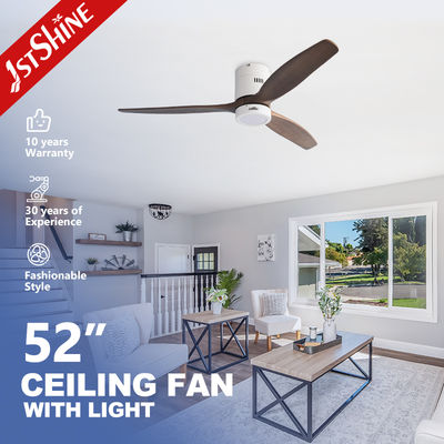 購入 52 Inches Flush Mount LED Ceiling Fan With Light For Hotel オンライン製造