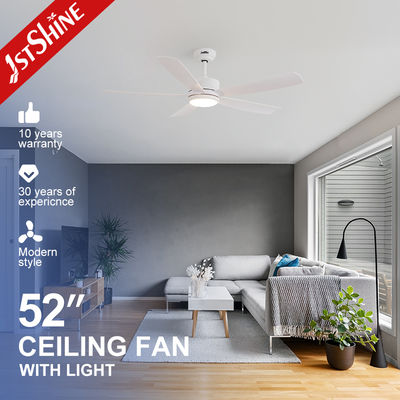 購入 Modern White Ceiling Fan With Light For Living Room ABS blade オンライン製造