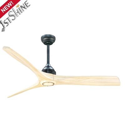 良い値段 リモートクラスAのエネルギー効率と近代的なデザインを持つ木製の刃の天井扇風機 オンライン