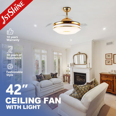 良い値段 隠された刃 42インチ 60W LED 天井扇風機 低騒音とエレガントの家飾り オンライン