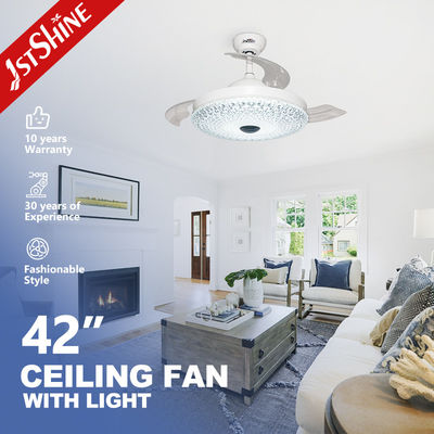 サポートディマー 1stshine LED 天井扇風機 透明なアクリルブレードと隠されたブレード