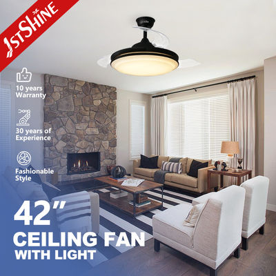 230V 装飾照明 引き下げ式 LED 天井扇風機 暗調装置 42 インチサイズ