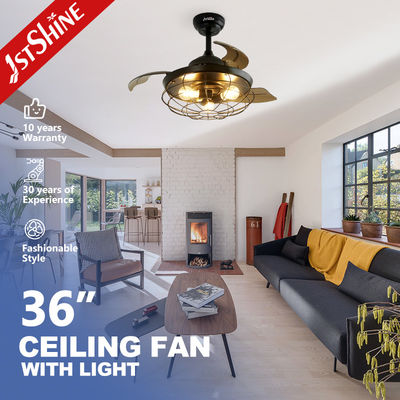良い値段 低騒音 1stshine リモコンとライト付きの装飾型引き込み天井扇風機 オンライン