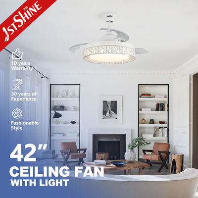 ローワットインバーター LED 天井扇風機 リモコンと金属ランプボディ素材