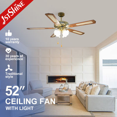 1stshine 天井扇風機ライト 52インチ クラシック 多色 220V/50Hz