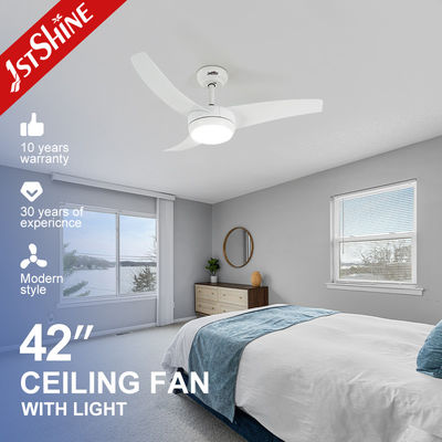 ファンシーデザイン 42インチ ホワイト LED 天井扇風機 ベッドルーム 1stshine OEMと照明ソリューション