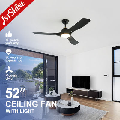 SAA ブラック プラスチック 52 モダン LED 天井扇風機 光 DC モーター 低電圧