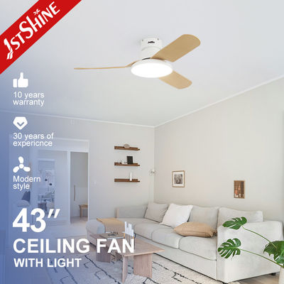 ノルディックスタイル フラッシュマウント LED 天井扇風機 3 刃と 6000k 色温