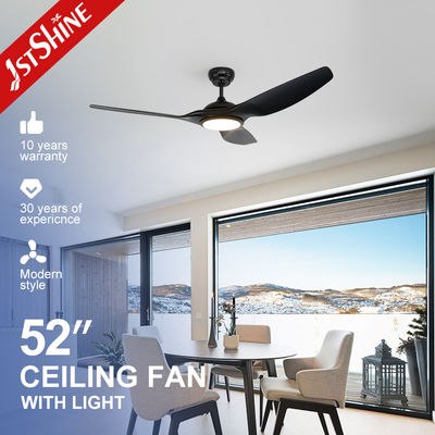 52インチ/OEM モダン LED 天井扇風機 暗調可能な3色照明とリモコン