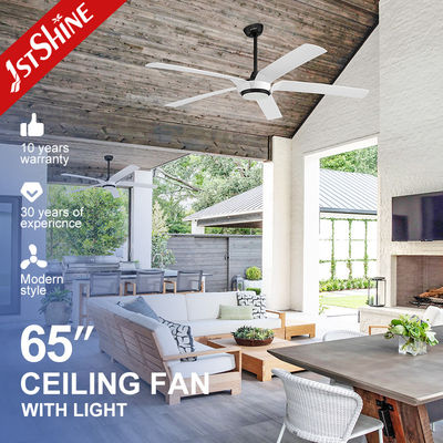 良い値段 65 インチ モダン LED 天井扇風機 DC モーター 大型 高気体積 ABS ブレード オンライン