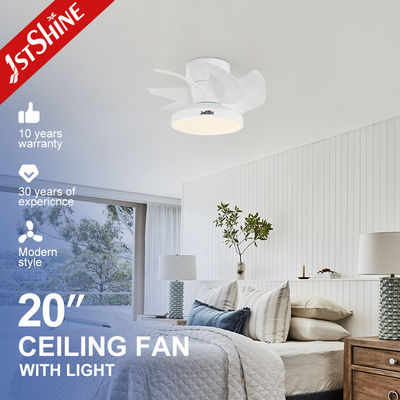 20インチホワイトLEDライト 天井扇風機 7つのABSブレードと10年モーター 1stshine 小さなスペース