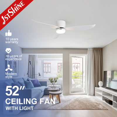 52インチ LED 天井扇風機 時計設定とスマート制御 ABS ブレード フラッシュマウント