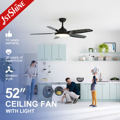 52インチ 黒色 ABS ブレイド 6 スピード リモコン LED 天井扇風機 銅モーター付き