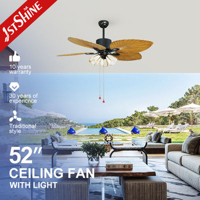 リビングルーム機能 装飾デザイン 52 インチ ABS ブレード 天井扇風機 ライト