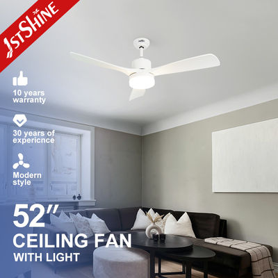 ホーム オフィス LED 天井扇風機 暗くなる光とリモコン 白いABSブレード