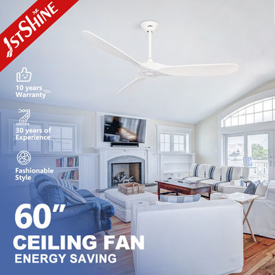 軽量DCモーター付き 30W 60インチLED 木製天井扇風機