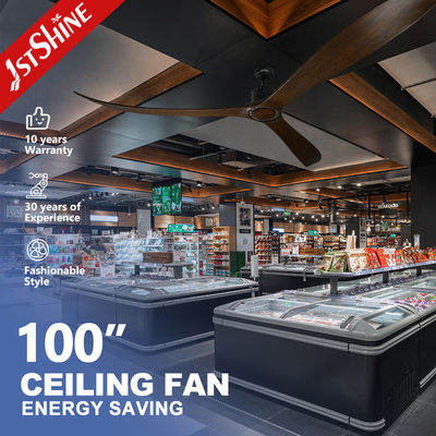 良い値段 会議室 リモコン付き35Wの電源と木製の刃の100インチ天井扇風機 オンライン