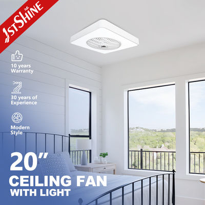 20インチ ミニ ディムブル LED 天井扇風機 7 PC ブレード ホワイト 室内用