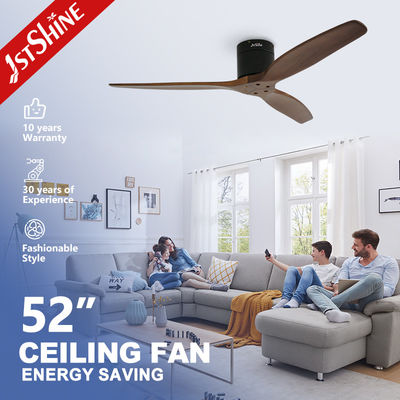 リモコン 1stshine 52インチ 木製刃 フラッシュデザイン DC 天井扇風機 空気冷却