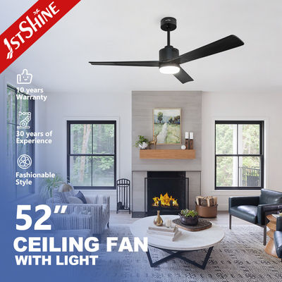 現代のLED装飾天井扇風機 1stshine DCモーター 10 と 3 マシッドウッドブレード