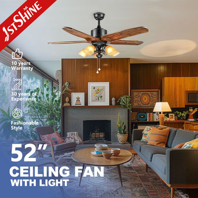 良い値段 サポート ディマー 5 インチ 天井扇風機 5 木製の刃とプルチェーン 110-240V 入力 オンライン